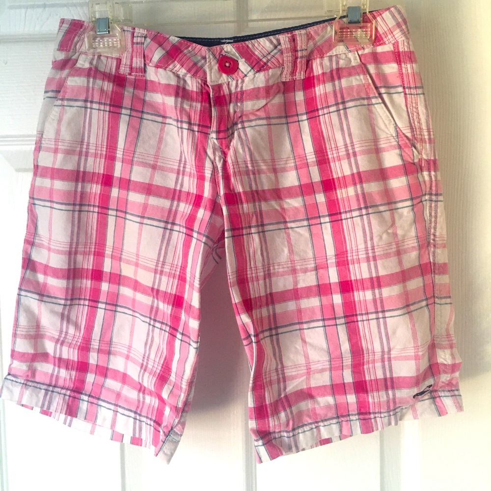 Plaid board shorts